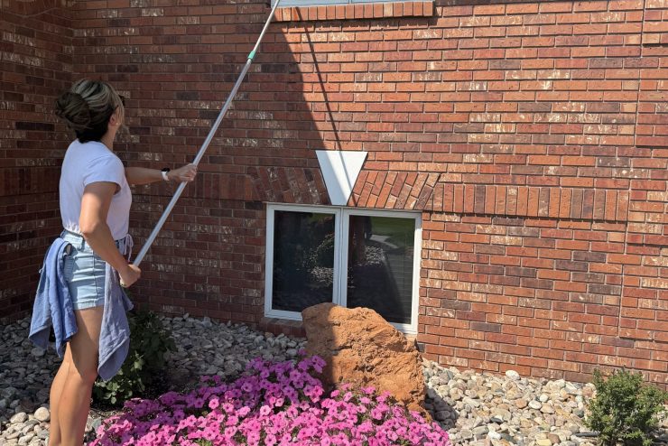 Flo washing windows 3